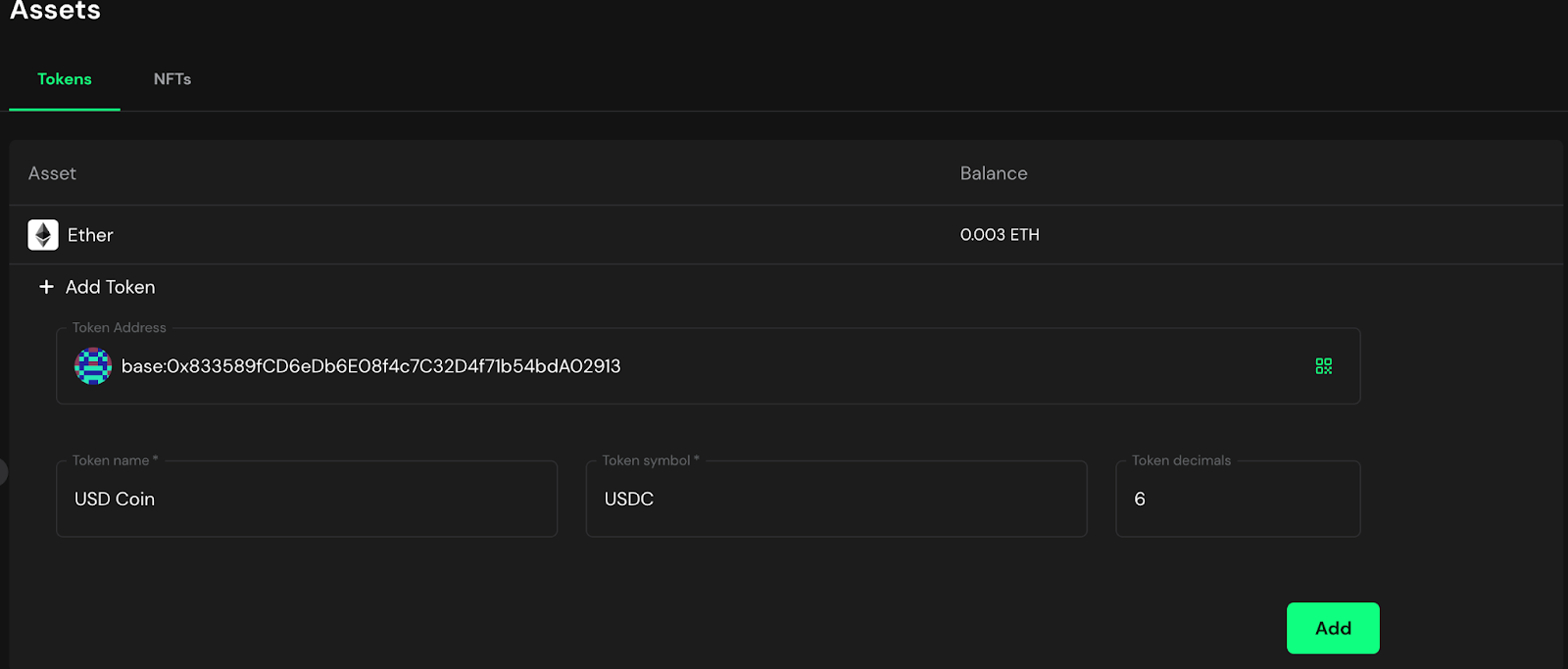 Eternal Safe token configuration